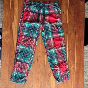 Aerie Red and Green Plaid Kids Bottoms